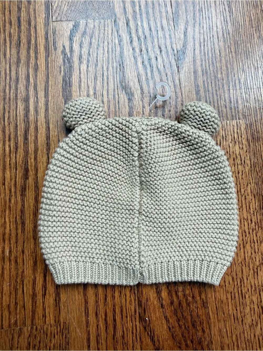 NEW Gap Beige Knit Bear Ear Hat 3-6 Months